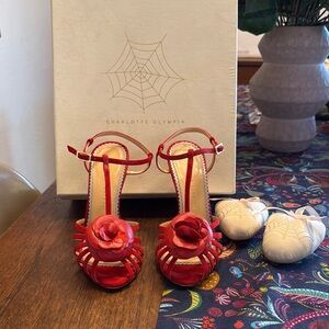 Charlotte Olympia Red Rosa Women's Shoes